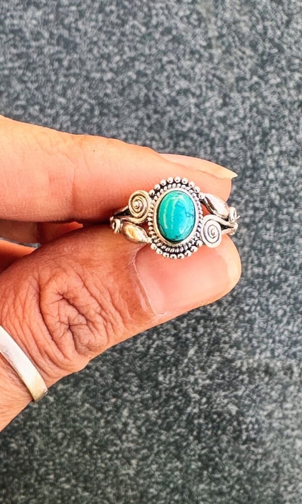 Turquesa anillo de plata