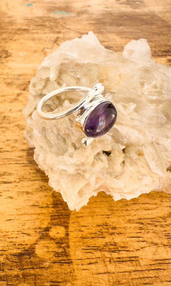 Amatista anillo de plata