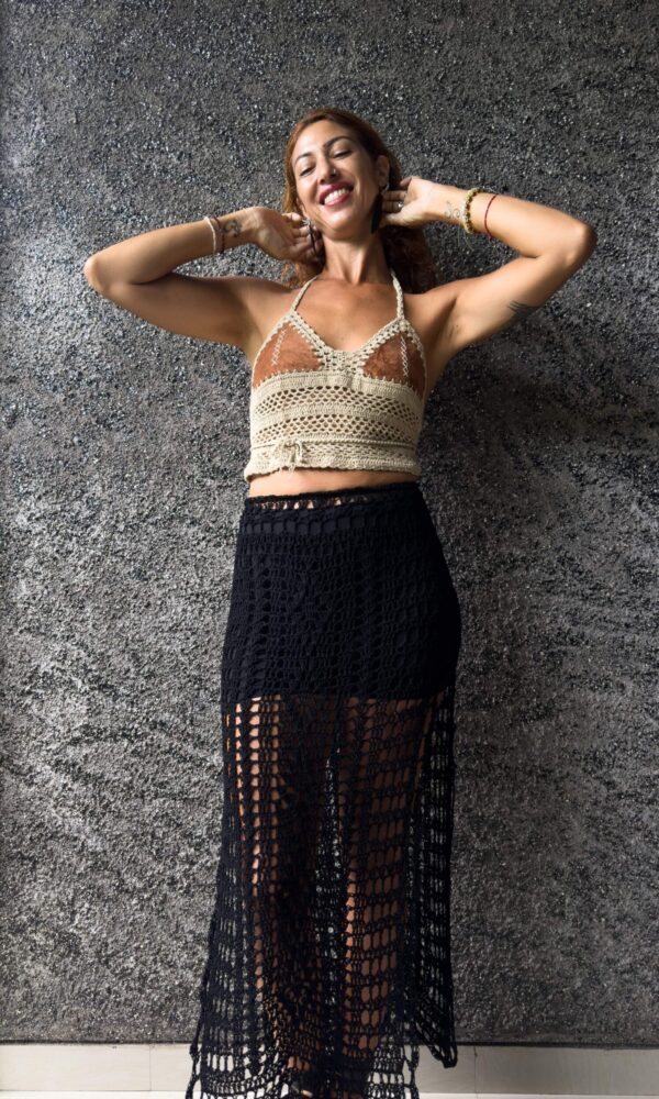 CRETA falda crochet