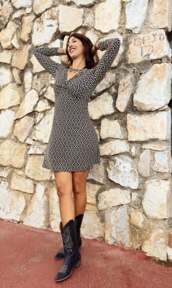 ARETHA vestido escote V