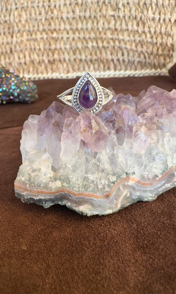 AMATISTA anillo de plata