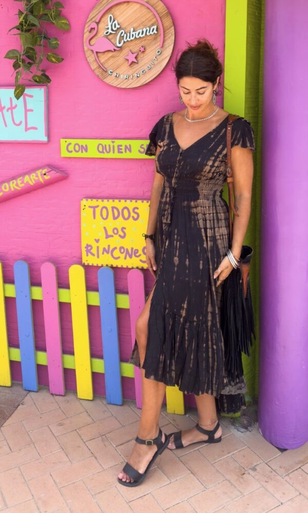 Ébano vestido largo